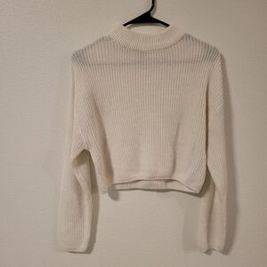 Cozy Cream Knit Sweater H&M Womens M